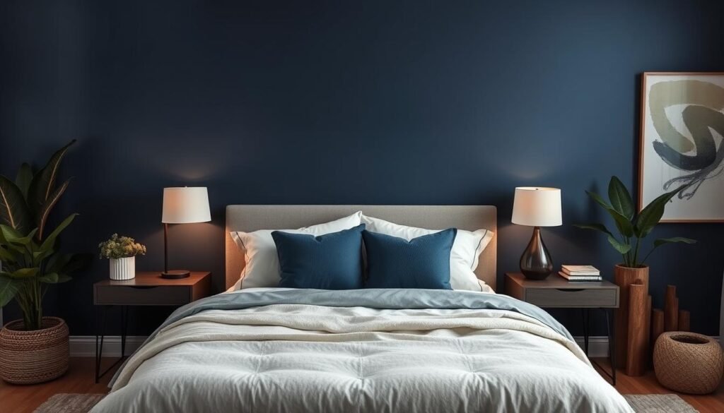 Moody Blue Bedroom